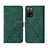 Leather Case Stands Flip Cover Holder Y01B for Oppo A53s 5G Green