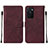 Leather Case Stands Flip Cover Holder Y01B for Oppo A55S 5G