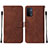 Leather Case Stands Flip Cover Holder Y01B for Oppo A93 5G