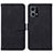 Leather Case Stands Flip Cover Holder Y01B for Oppo F21 Pro 4G Black