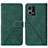 Leather Case Stands Flip Cover Holder Y01B for Oppo F21 Pro 4G Green