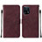 Leather Case Stands Flip Cover Holder Y01B for Oppo Find X5 5G