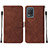 Leather Case Stands Flip Cover Holder Y01B for Realme 8 5G