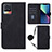 Leather Case Stands Flip Cover Holder Y01B for Realme 8 Pro Black