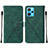 Leather Case Stands Flip Cover Holder Y01B for Realme 9 4G Green