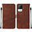 Leather Case Stands Flip Cover Holder Y01B for Realme C20A