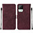 Leather Case Stands Flip Cover Holder Y01B for Realme C20A