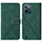 Leather Case Stands Flip Cover Holder Y01B for Realme C31 Green