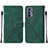 Leather Case Stands Flip Cover Holder Y01B for Realme GT Master 5G Green