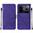 Leather Case Stands Flip Cover Holder Y01B for Realme GT Neo5 240W 5G Purple