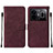 Leather Case Stands Flip Cover Holder Y01B for Realme GT Neo5 240W 5G Red