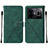 Leather Case Stands Flip Cover Holder Y01B for Realme GT Neo6 5G Green