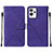 Leather Case Stands Flip Cover Holder Y01B for Realme GT2 Pro 5G Purple