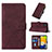 Leather Case Stands Flip Cover Holder Y01B for Samsung Galaxy A03