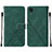 Leather Case Stands Flip Cover Holder Y01B for Samsung Galaxy A03 Core Green