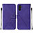 Leather Case Stands Flip Cover Holder Y01B for Samsung Galaxy A13 5G Purple