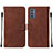 Leather Case Stands Flip Cover Holder Y01B for Samsung Galaxy A15 4G