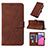 Leather Case Stands Flip Cover Holder Y01B for Samsung Galaxy A33 5G