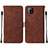 Leather Case Stands Flip Cover Holder Y01B for Samsung Galaxy A42 5G