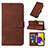 Leather Case Stands Flip Cover Holder Y01B for Samsung Galaxy A72 4G