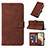 Leather Case Stands Flip Cover Holder Y01B for Samsung Galaxy F12