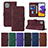 Leather Case Stands Flip Cover Holder Y01B for Samsung Galaxy F42 5G