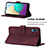 Leather Case Stands Flip Cover Holder Y01B for Samsung Galaxy M02