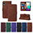 Leather Case Stands Flip Cover Holder Y01B for Samsung Galaxy M02