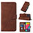 Leather Case Stands Flip Cover Holder Y01B for Samsung Galaxy M33 5G