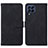 Leather Case Stands Flip Cover Holder Y01B for Samsung Galaxy M33 5G Black