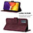 Leather Case Stands Flip Cover Holder Y01B for Samsung Galaxy Quantum2 5G