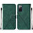 Leather Case Stands Flip Cover Holder Y01B for Samsung Galaxy S20 FE 4G Green