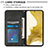 Leather Case Stands Flip Cover Holder Y01B for Samsung Galaxy S22 Plus 5G