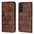 Leather Case Stands Flip Cover Holder Y01B for Samsung Galaxy S22 Plus 5G