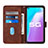 Leather Case Stands Flip Cover Holder Y01B for Vivo iQOO U1