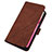 Leather Case Stands Flip Cover Holder Y01B for Vivo V21e 5G