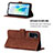 Leather Case Stands Flip Cover Holder Y01B for Vivo V23e 5G