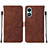 Leather Case Stands Flip Cover Holder Y01B for Vivo Y02S