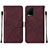 Leather Case Stands Flip Cover Holder Y01B for Vivo Y21a