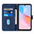 Leather Case Stands Flip Cover Holder Y01B for Vivo Y21a