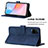 Leather Case Stands Flip Cover Holder Y01B for Vivo Y21a