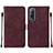 Leather Case Stands Flip Cover Holder Y01B for Vivo Y50t