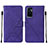 Leather Case Stands Flip Cover Holder Y01B for Vivo Y75 4G Purple