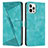 Leather Case Stands Flip Cover Holder Y01X for Apple iPhone 14 Pro Green