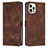 Leather Case Stands Flip Cover Holder Y01X for Apple iPhone 15 Pro