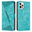 Leather Case Stands Flip Cover Holder Y01X for Apple iPhone 15 Pro Green