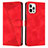 Leather Case Stands Flip Cover Holder Y01X for Apple iPhone 15 Pro Red