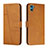 Leather Case Stands Flip Cover Holder Y01X for Motorola Moto E22S