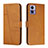 Leather Case Stands Flip Cover Holder Y01X for Motorola Moto Edge 30 Lite 5G