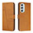 Leather Case Stands Flip Cover Holder Y01X for Motorola Moto Edge 30 Pro 5G